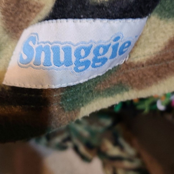 Snuggie For Kids Youth Camo Wearable Fleece Blanket with Sleeves and large poc - Picture 4 of 6